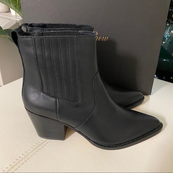 NWT J. Crew Leather Western Boots - Picture 7 of 9